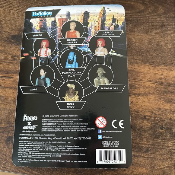 Reaction 5th Element Straps Leeloo Action Figure by Funko - Picture 2 of 2